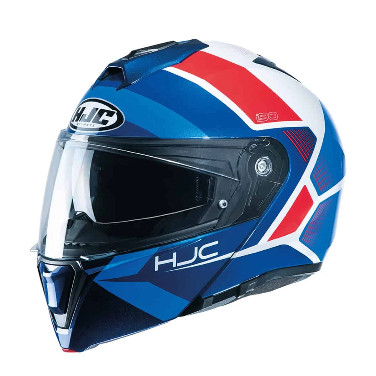 HJC I90 Flip Front Helmet Hollen - Red White Blue