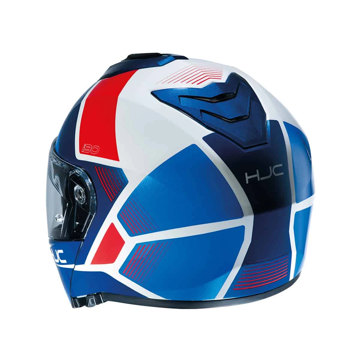 HJC I90 Flip Front Helmet Hollen - Red White Blue - Image 3