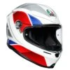 AGV K6 Hyphen Helmet - White Red Blue