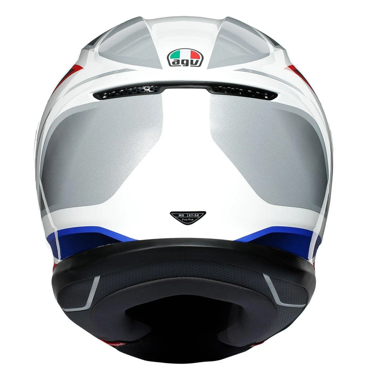 AGV K6 Hyphen Helmet - White Red Blue - Image 4