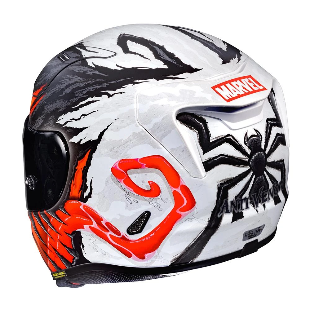 HJC RPHA 11 Marvel Anti Venom Helmet - Red - Image 4