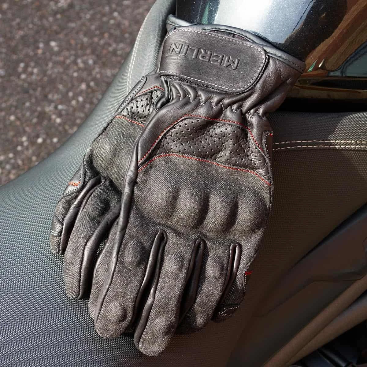 Merlin Maple Gloves - Grey Black - SALE - Image 3