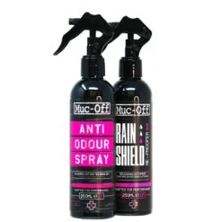 Muc-Off Motorcycle Textile Maintenance Kit - Re-proofer & Anti-Odour - Clear