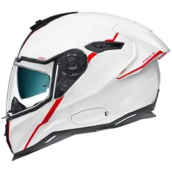 Nexx SX.100R Helmet Short Cut - White Red - SALE