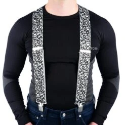 Oxford Riggers Braces Heavy Duty - Skulls