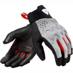Rev It! Kinetic Gloves - Light Grey Black