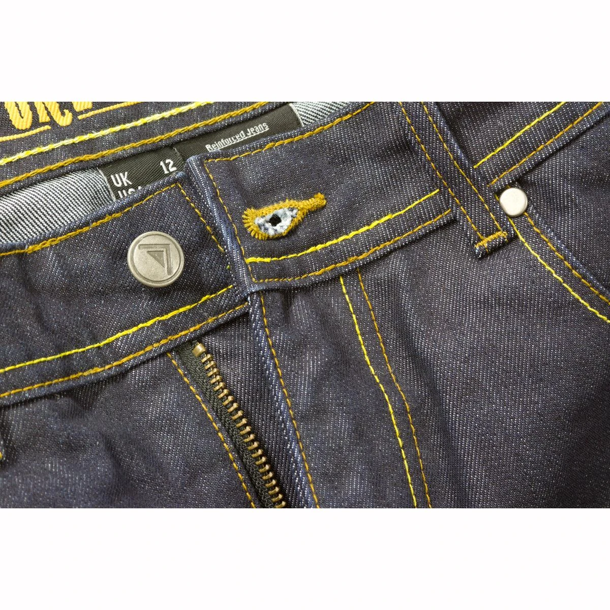 Route One Camden Selvedge Jeans Ladies 31in Leg - Blue - SALE - Image 4