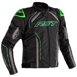 RST S-1 Textile Jacket CE WP - Black Grey Green