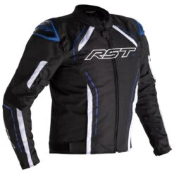 RST S-1 Textile Jacket CE WP - Black White Blue