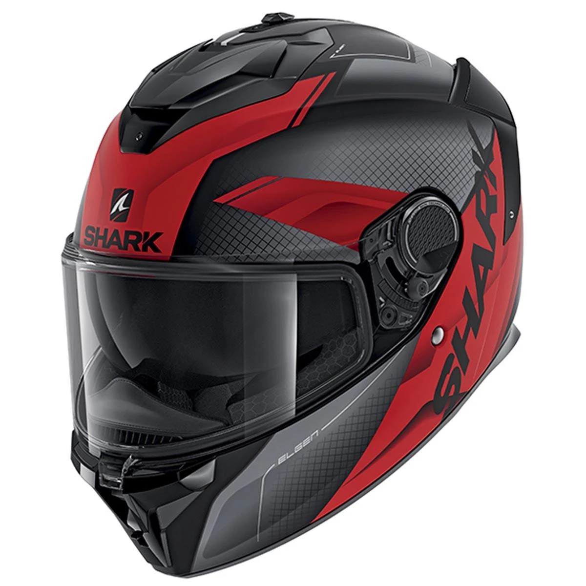 Shark Spartan GT Elgen Helmet KAR - Matt Black Red