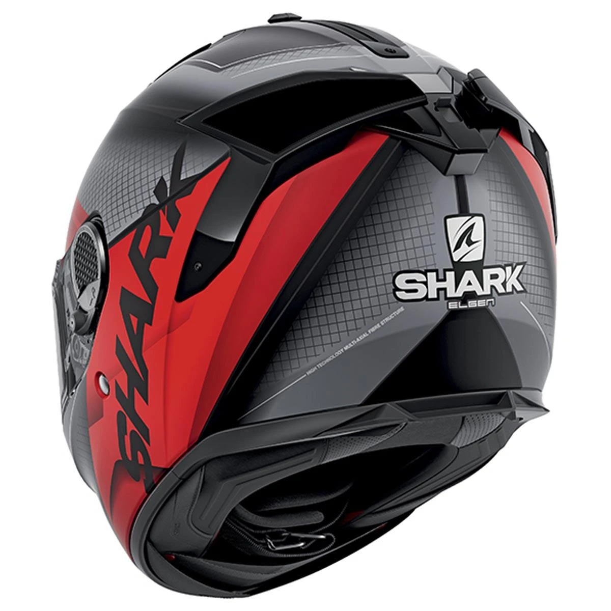 Shark Spartan GT Elgen Helmet KAR - Matt Black Red - Image 3