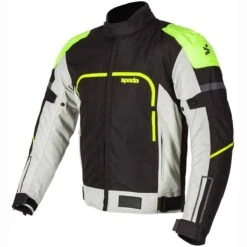 Spada Calgary Jacket CE WP - Black Grey Fluo