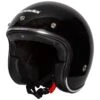 Spada Open Face Classic Helmet - Black