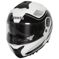 Spada Orion Pixel Flip Front Helmet - White Black